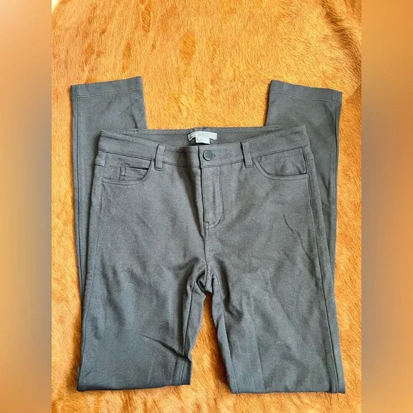 Vince ponte skinny stretch pants leggings size 2 charcoal grey pockets - Picture 1 of 8